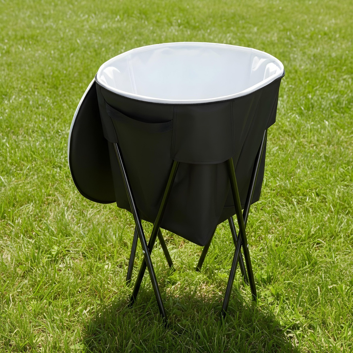 OHS Outdoor Foldable Drinks Cooling Stand - Black>