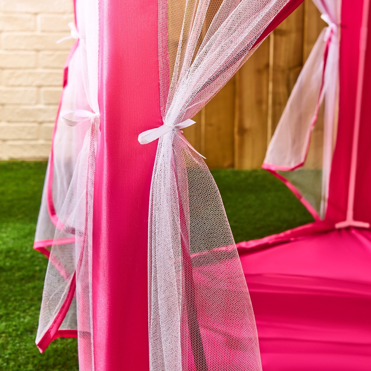 OHS Kids Outdoor Play Tent with Curtains - Hot Pink>