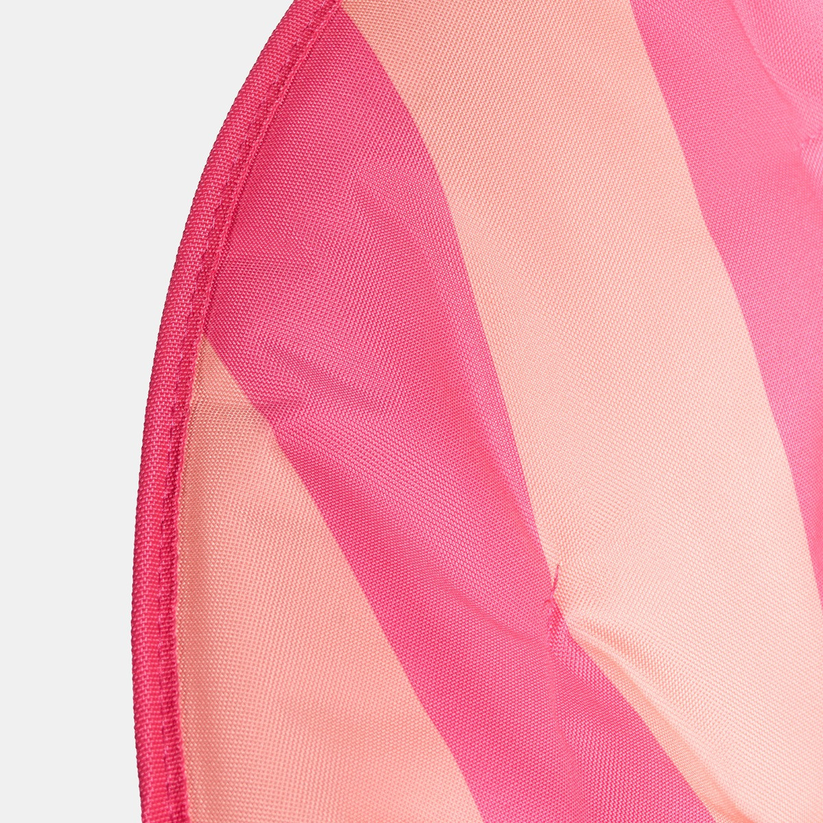 OHS Foldable Stripe Print Moon Camping Chair - Pink/Orange>