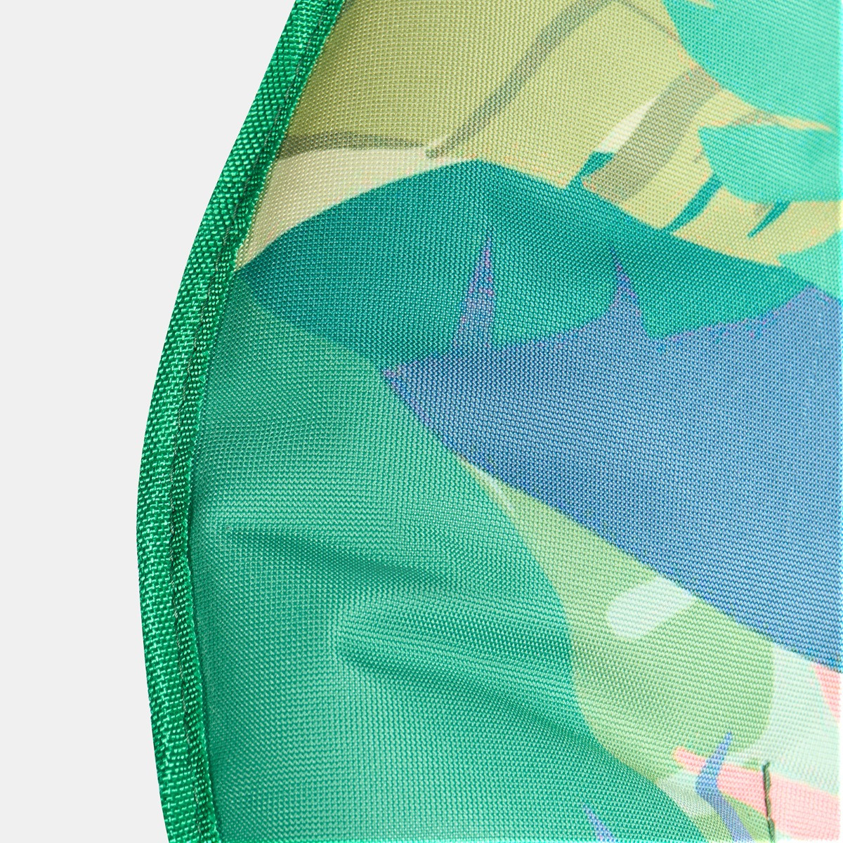 OHS Foldable Palm Print Moon Camping Chair - Green>