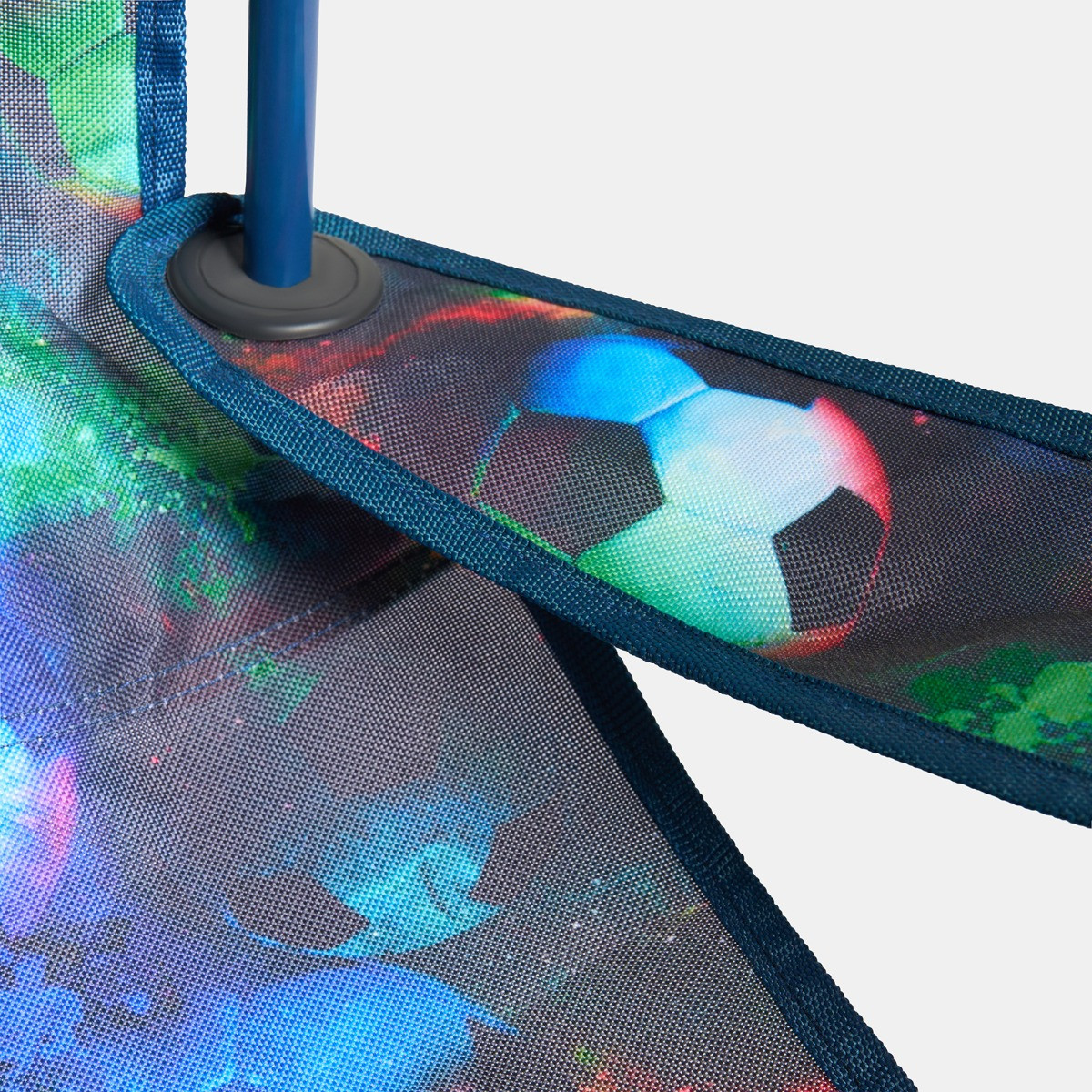 OHS Kids Football Print Foldable Camping Chair - Neon>