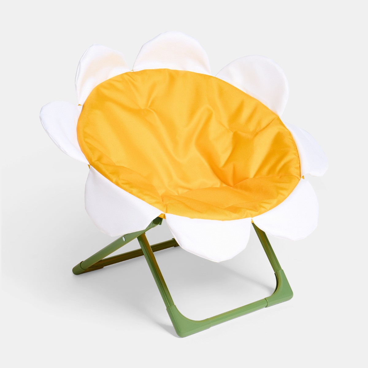 OHS Kids Daisy Foldable Moon Camping Chair - Yellow/White>