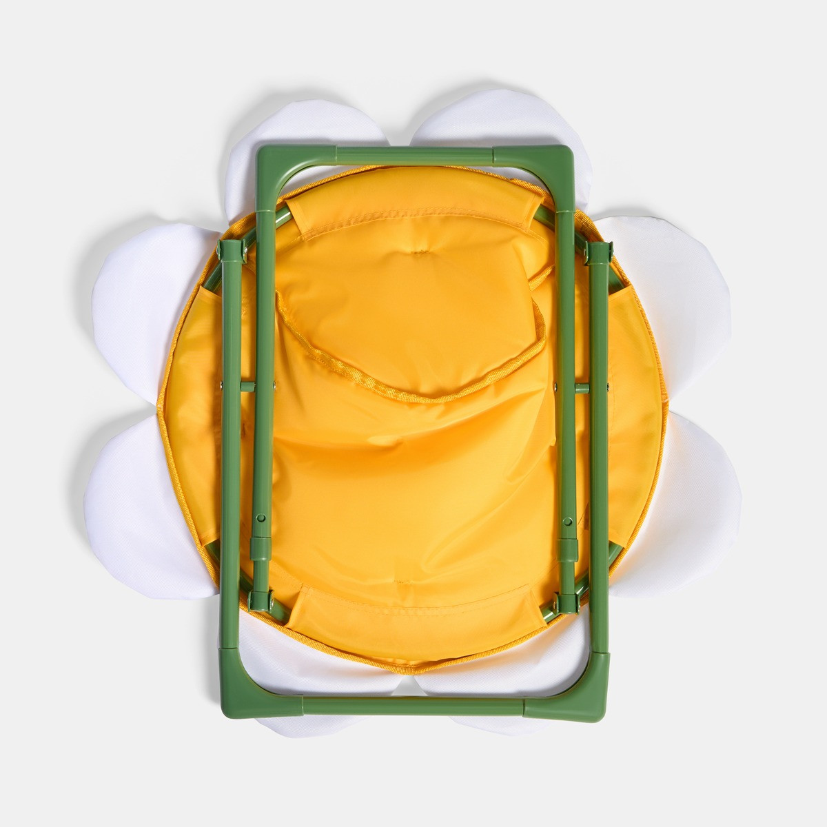 OHS Kids Daisy Foldable Moon Camping Chair - Yellow/White>