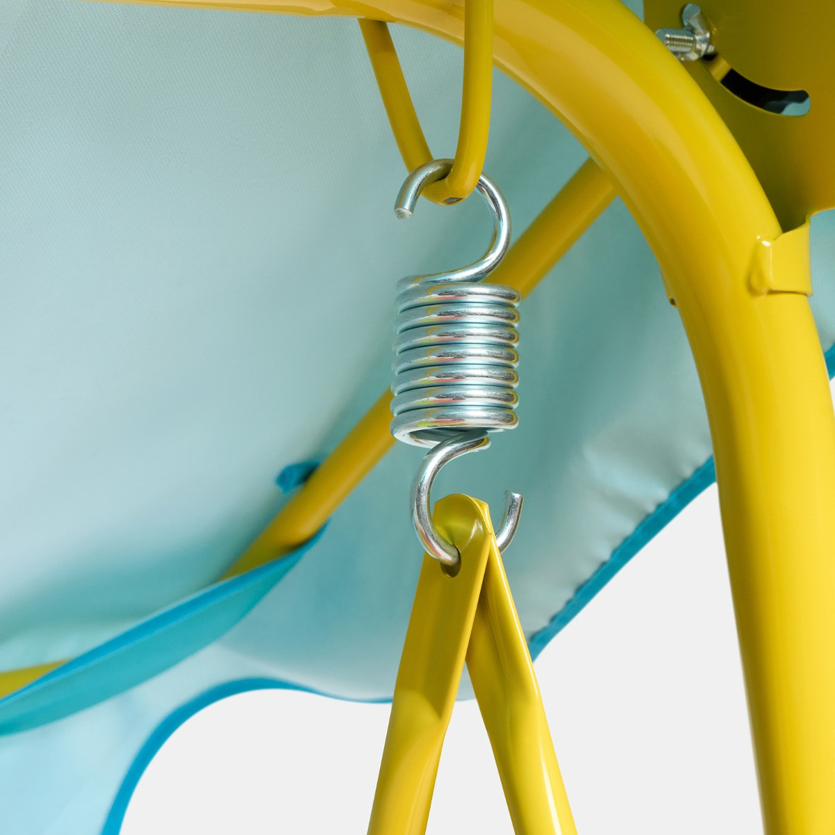 OHS Kids Colour Block Swing Bench with Canopy - Multi>