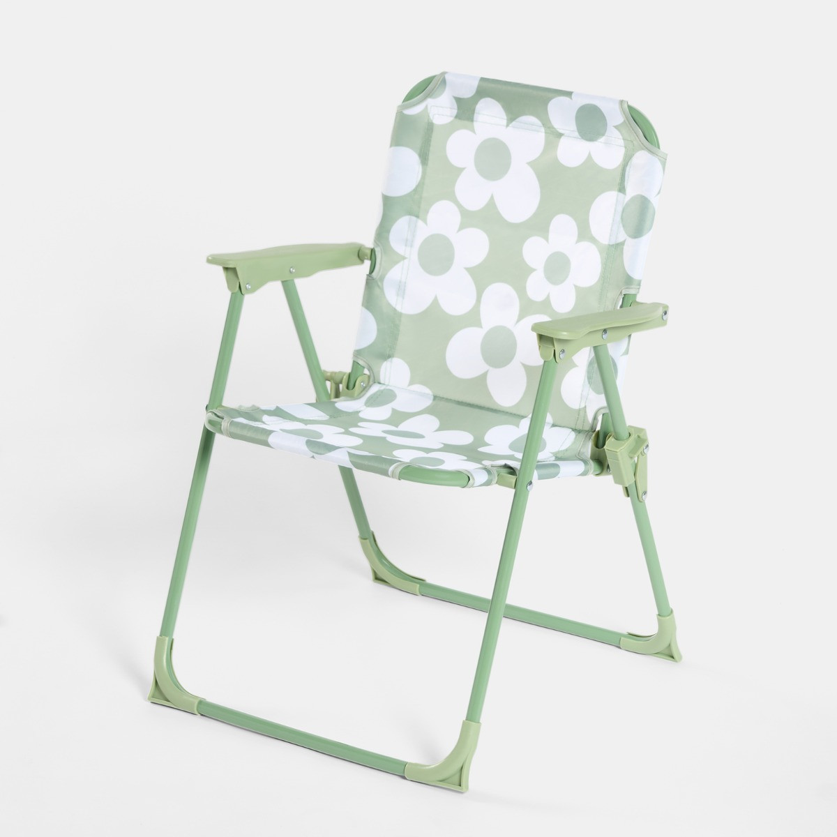 OHS Kids Daisy Print Bistro Set with Parasol - Sage/White>