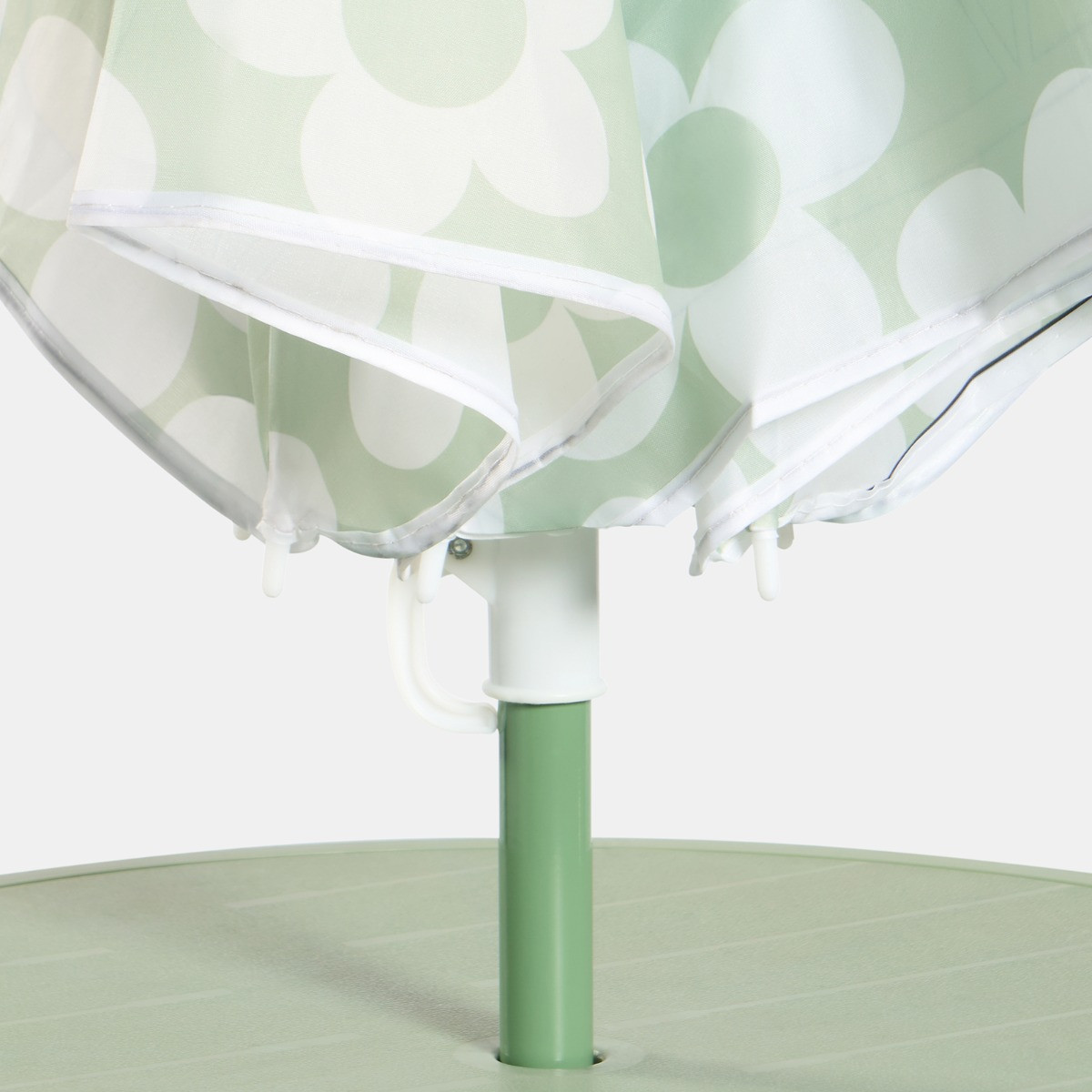 OHS Kids Daisy Print Bistro Set with Parasol - Sage/White>