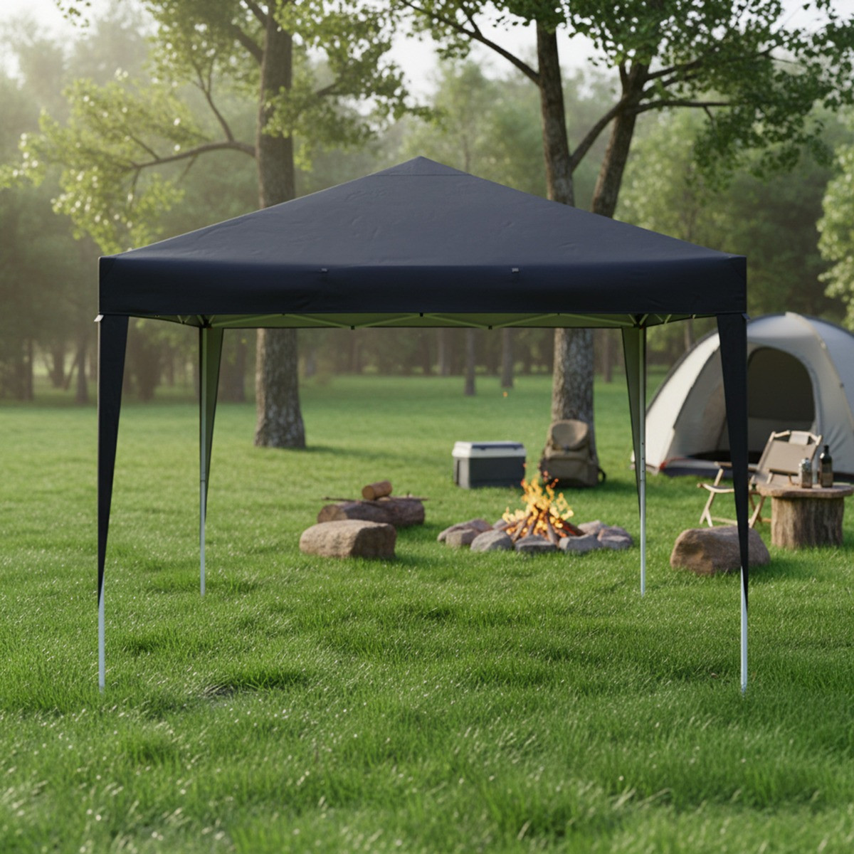 OHS Water Resistant Pop Up Gazebo - Black>