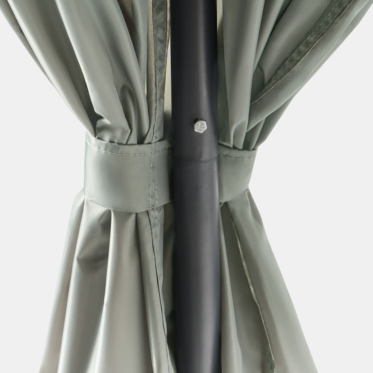 OHS Water Resistant Gazebo With Curtains - Grey>