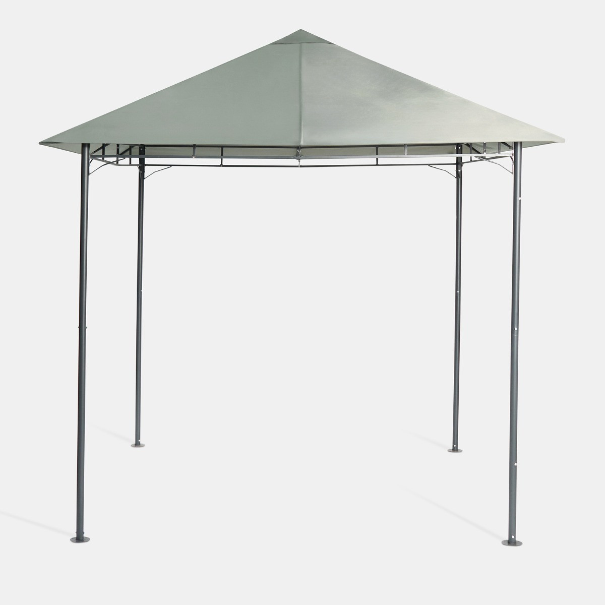 OHS Water Resistant Gazebo With Curtains - Grey>