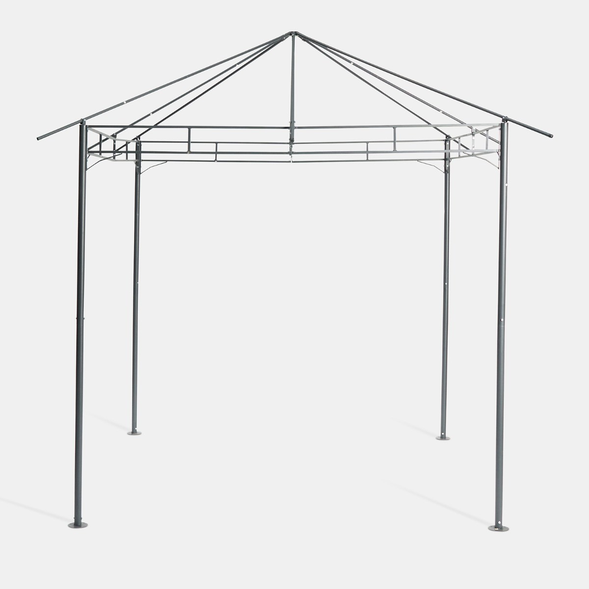 OHS Water Resistant Gazebo With Curtains - Grey>