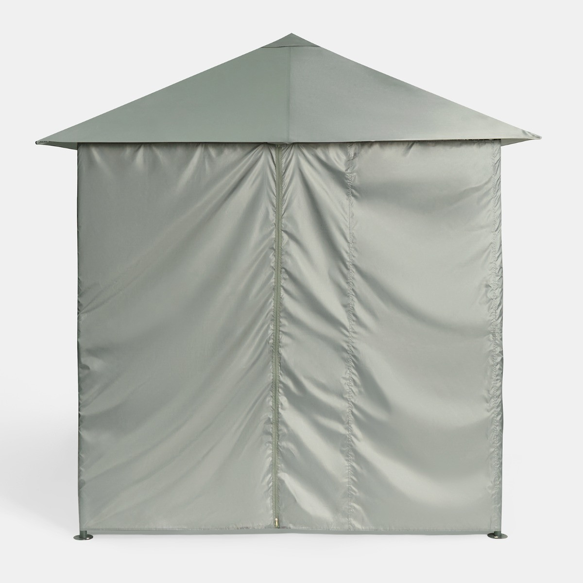 OHS Water Resistant Gazebo With Curtains - Grey>