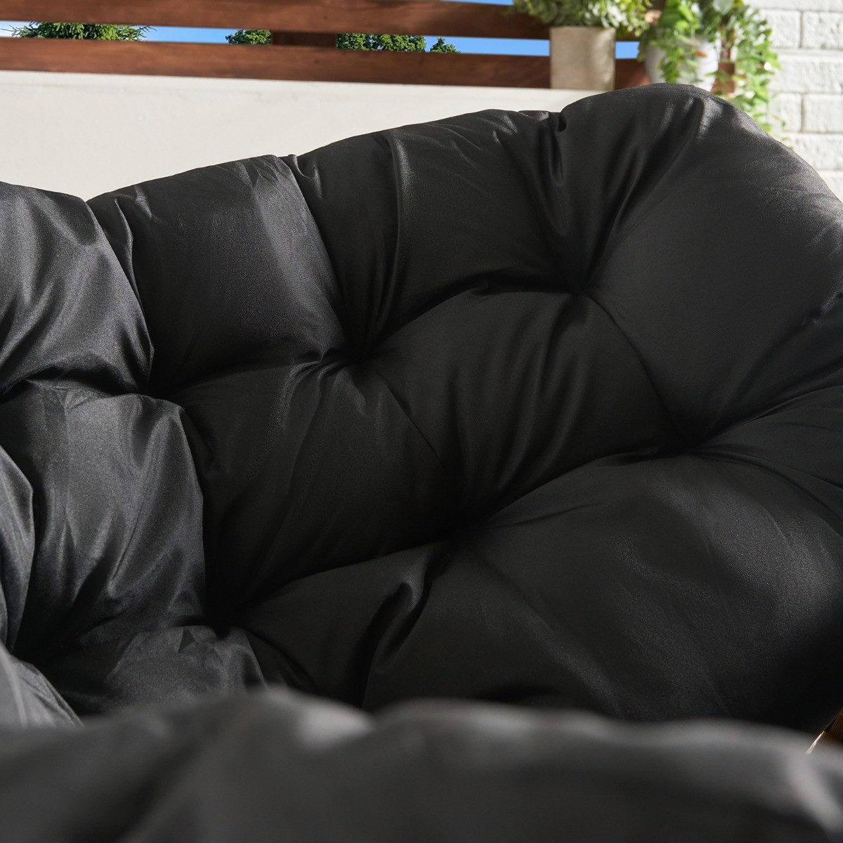 OHS Bali Outdoor Rocking Chair - Black>