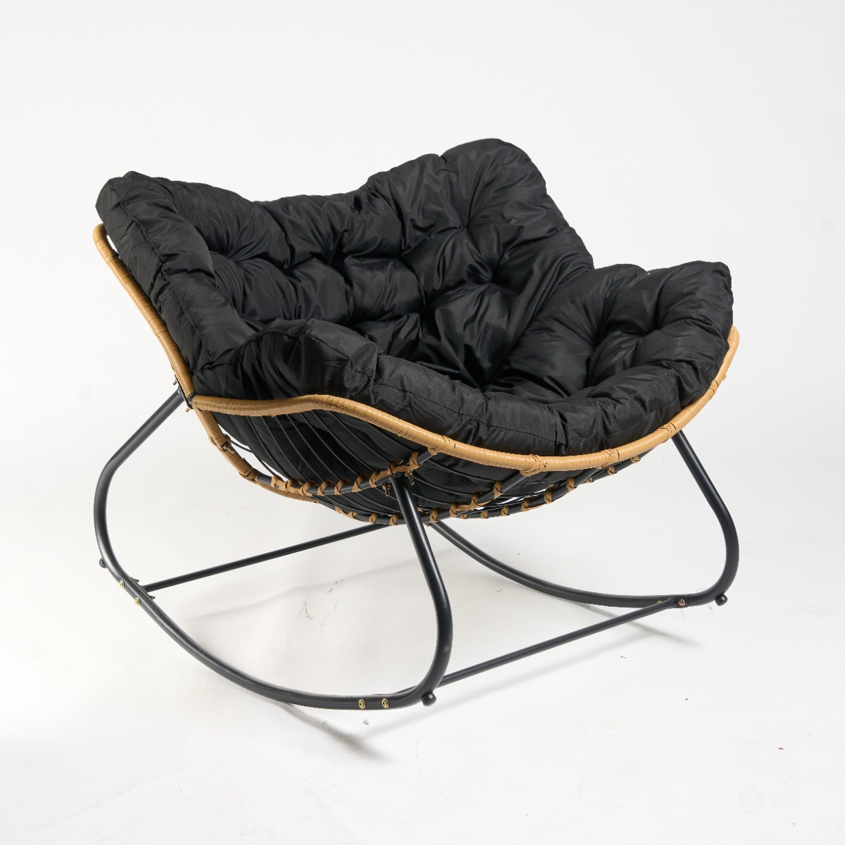 OHS Bali Outdoor Rocking Chair - Black>