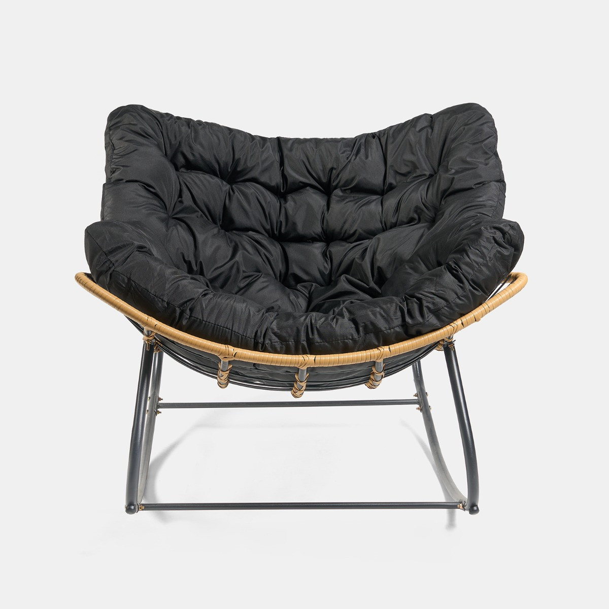 OHS Bali Outdoor Rocking Chair - Black>