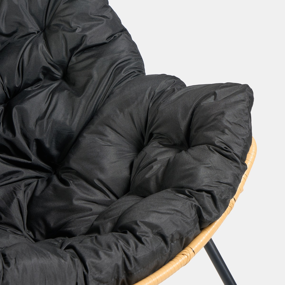 OHS Bali Outdoor Rocking Chair - Black>