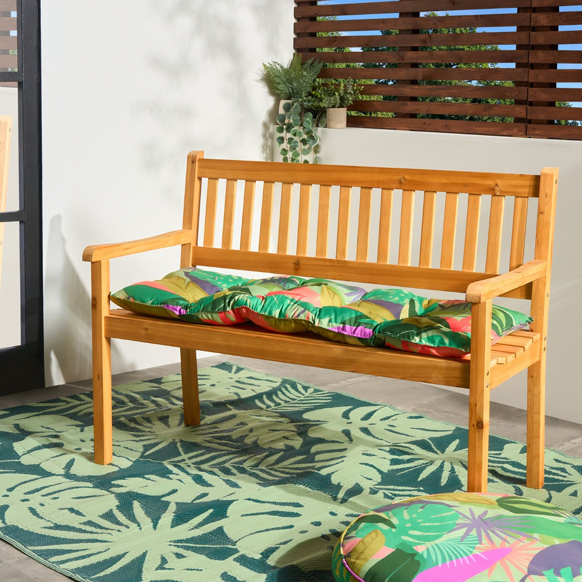 OHS 2 Seater Garden Bench - Natural>