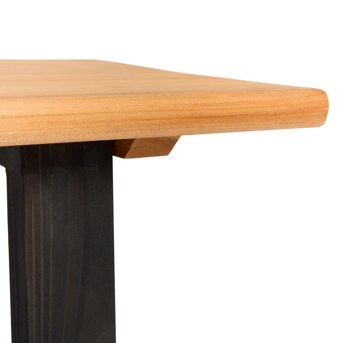 OHS 3 Seater Outdoor Wooden Rustic Bench - Natural/Black>