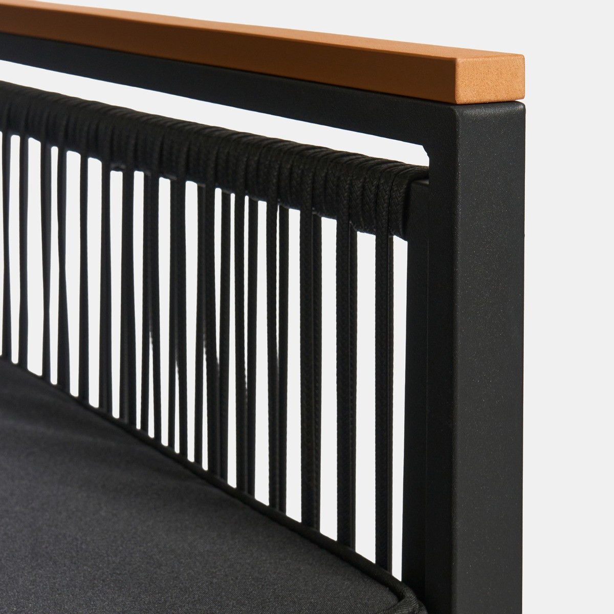 OHS Dubai 2 Seater Luxe Bistro Set - Black>