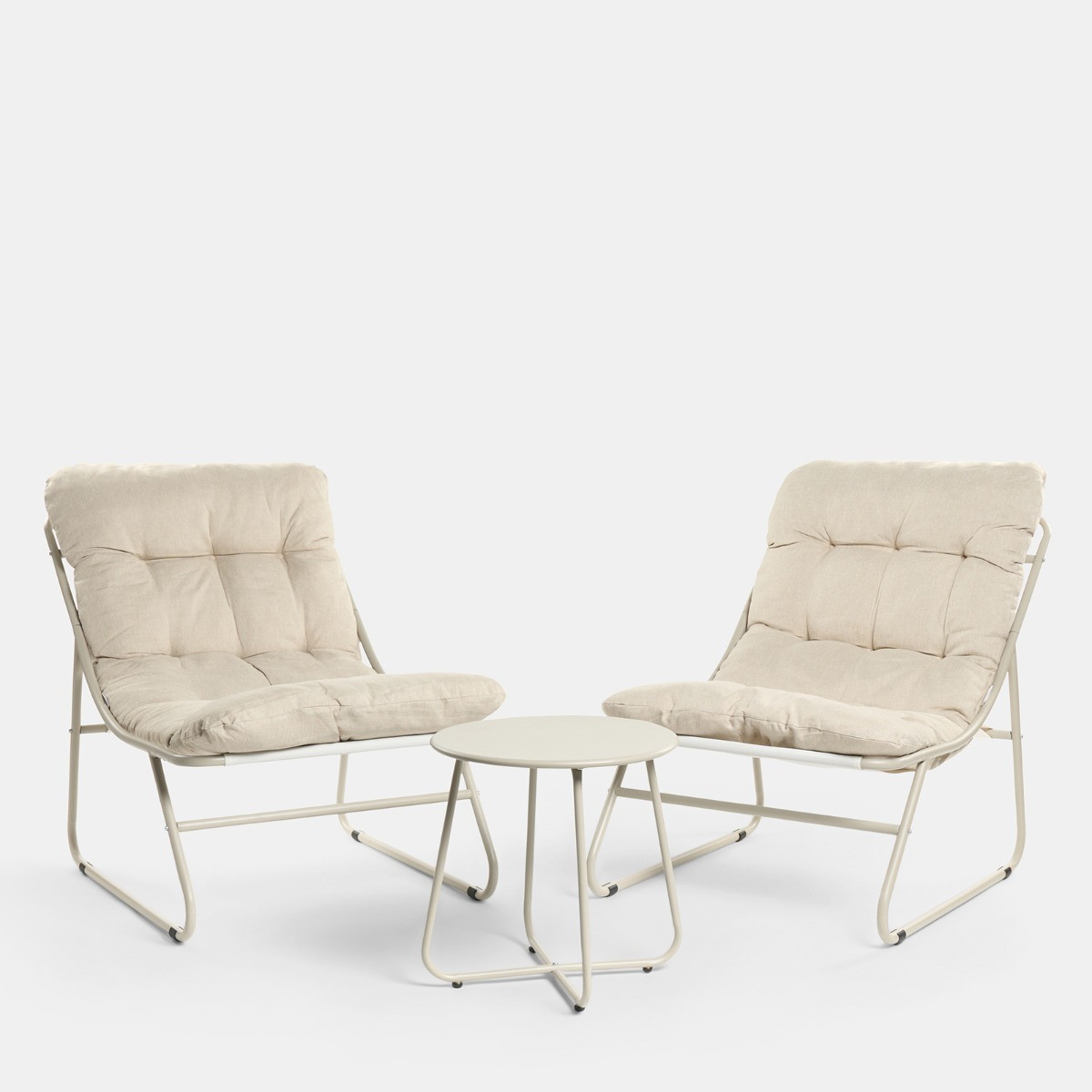 OHS Mykonos 2 Seater Bistro Set - Natural>