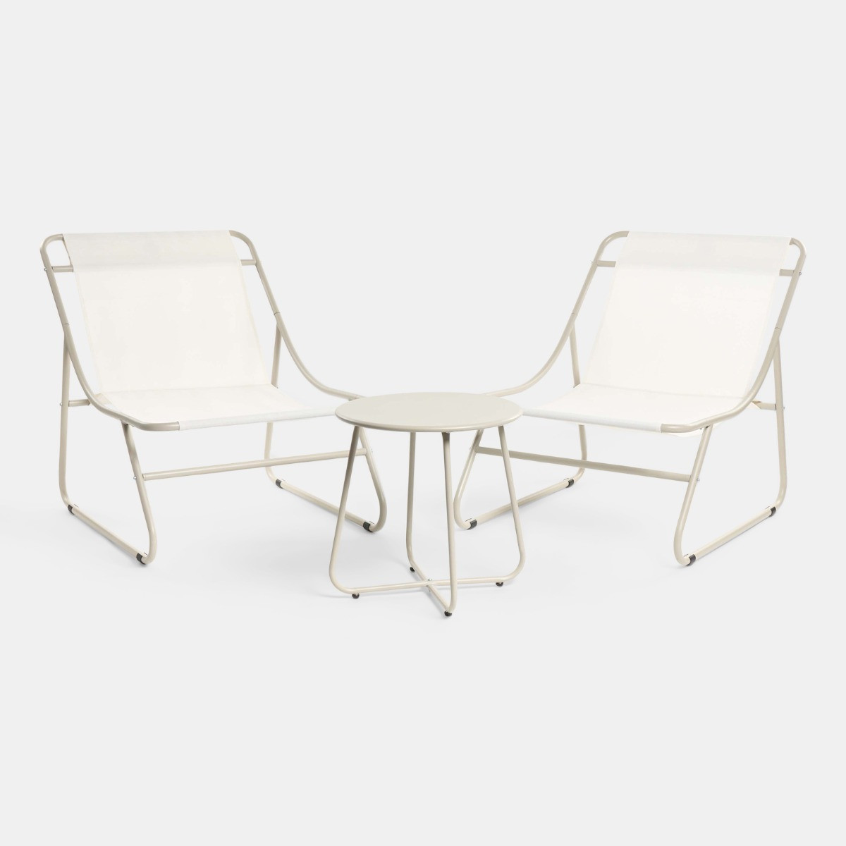 OHS Mykonos 2 Seater Bistro Set - Natural>