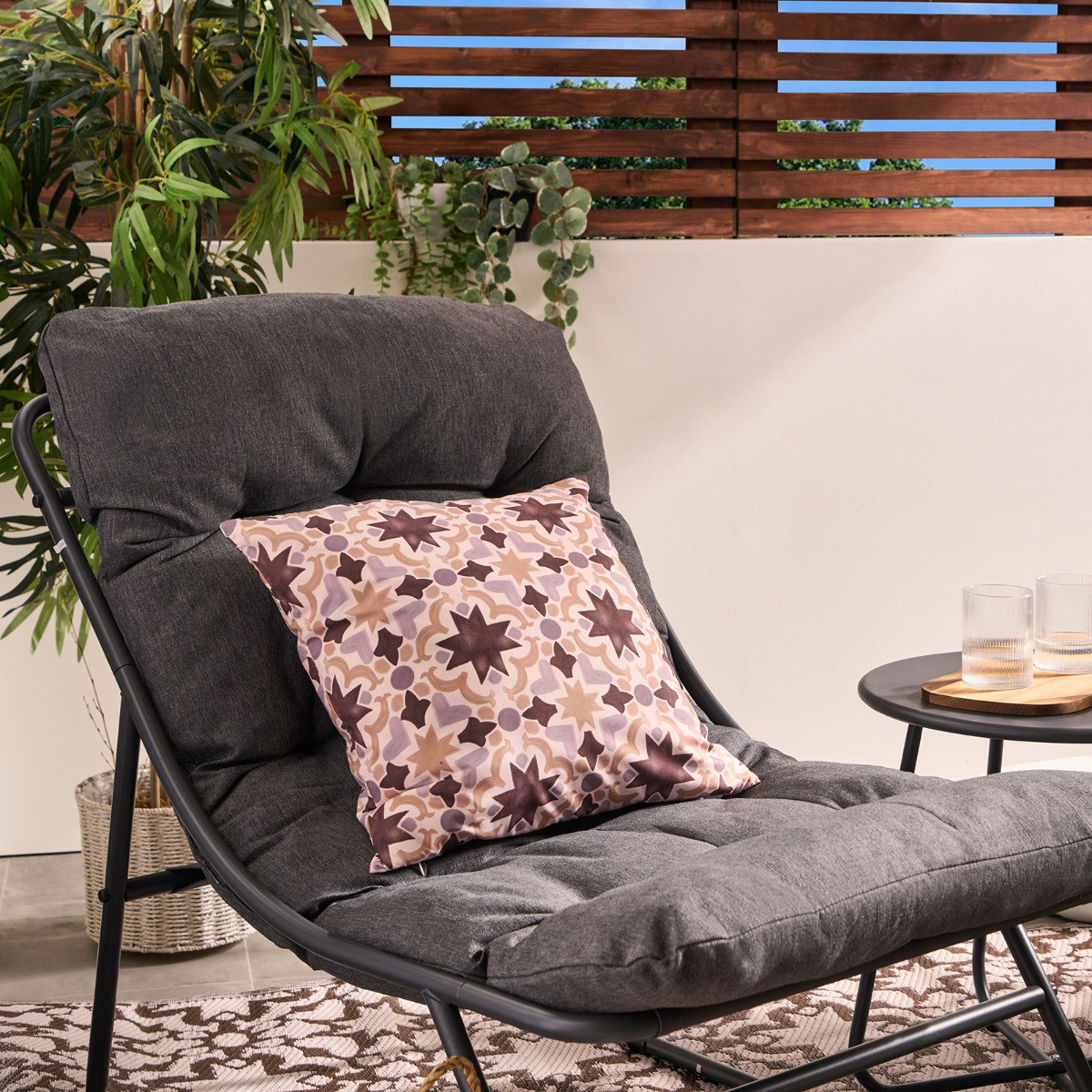 OHS Mykonos 2 Seater Bistro Set - Grey>