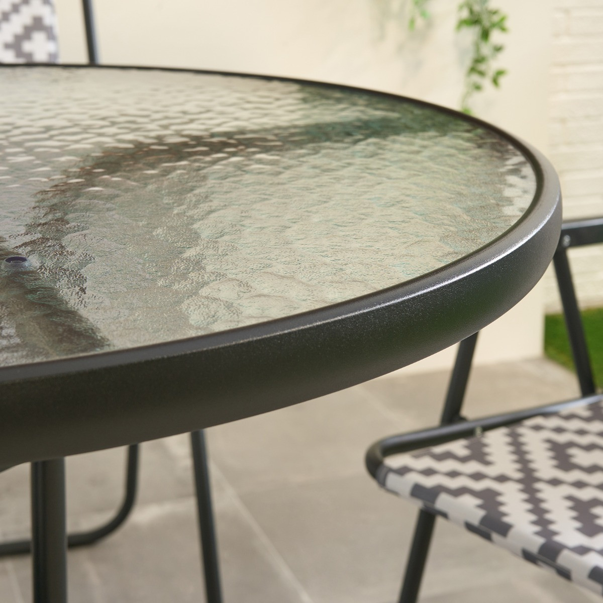 OHS 6-Piece Geometric Patio Set - Grey>