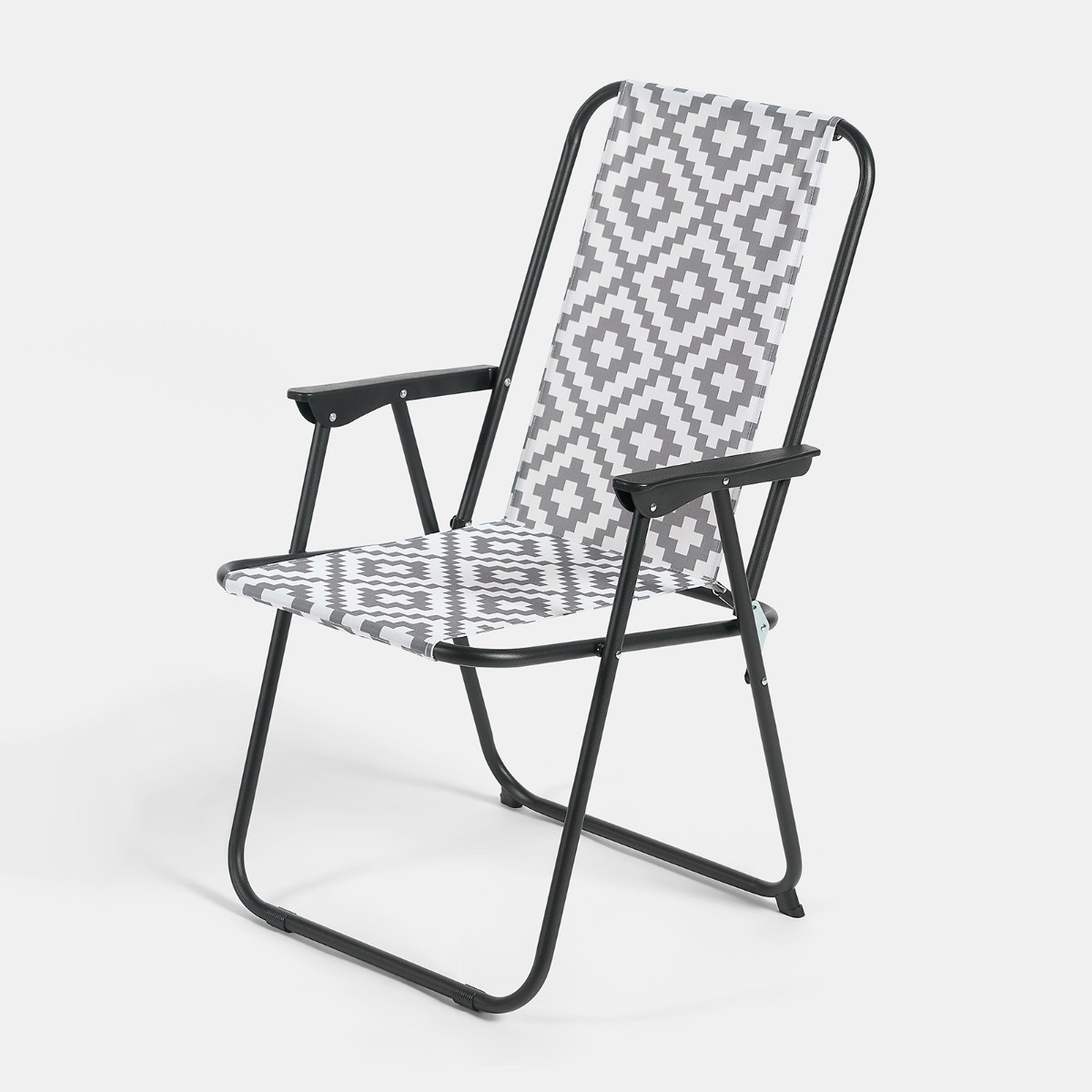 OHS 6-Piece Geometric Patio Set - Grey>