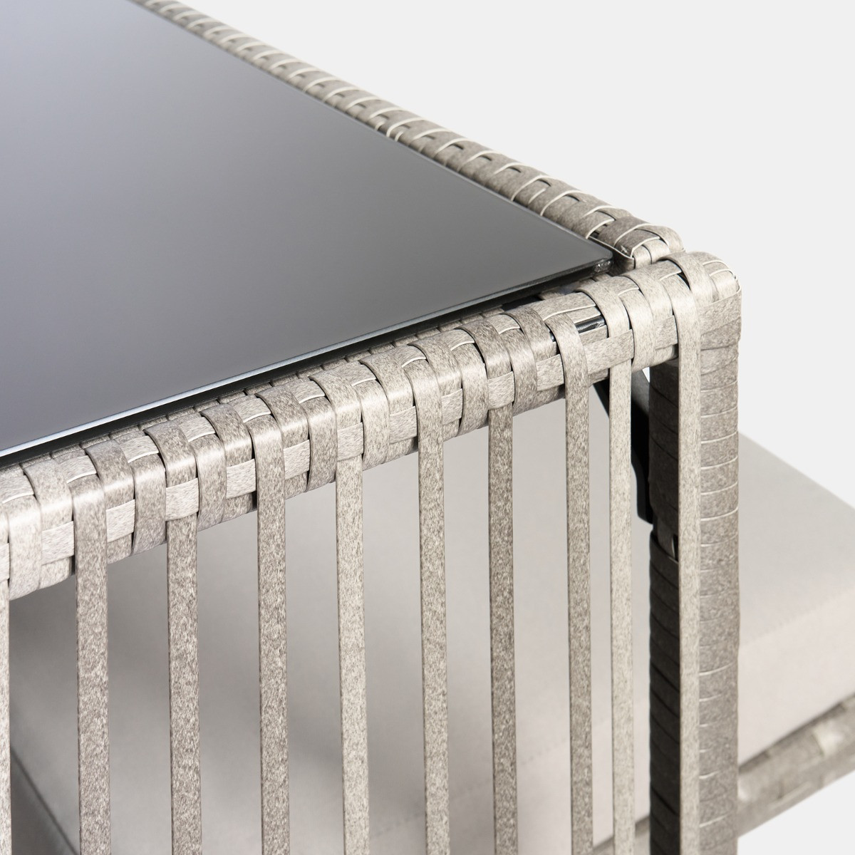 OHS Amalfi Bar Stool & Table Set - Grey>