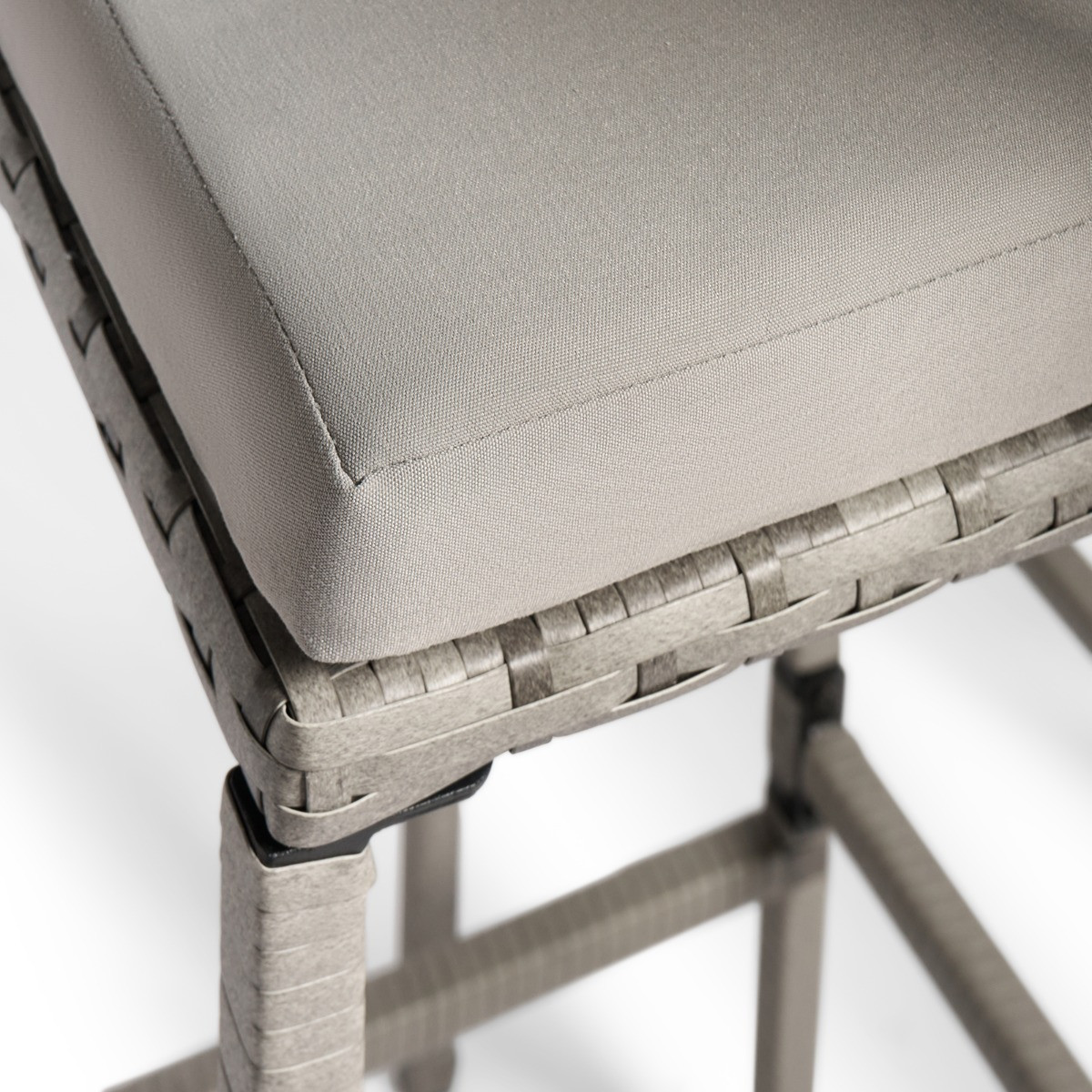 OHS Amalfi Bar Stool & Table Set - Grey>