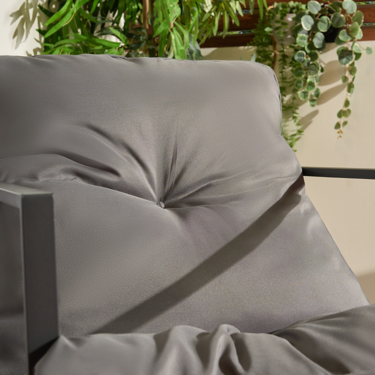 OHS Miami 4 Seater Outdoor Lounger Set - Grey>