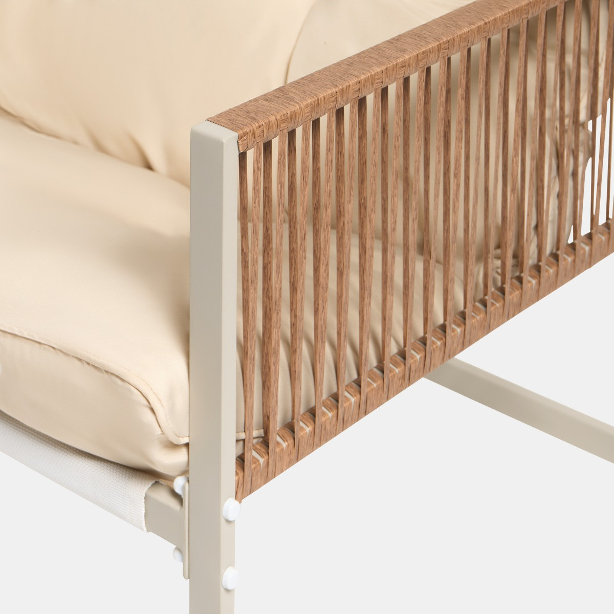 OHS Santorini 5 Seater Corner Sofa Set - Natural>