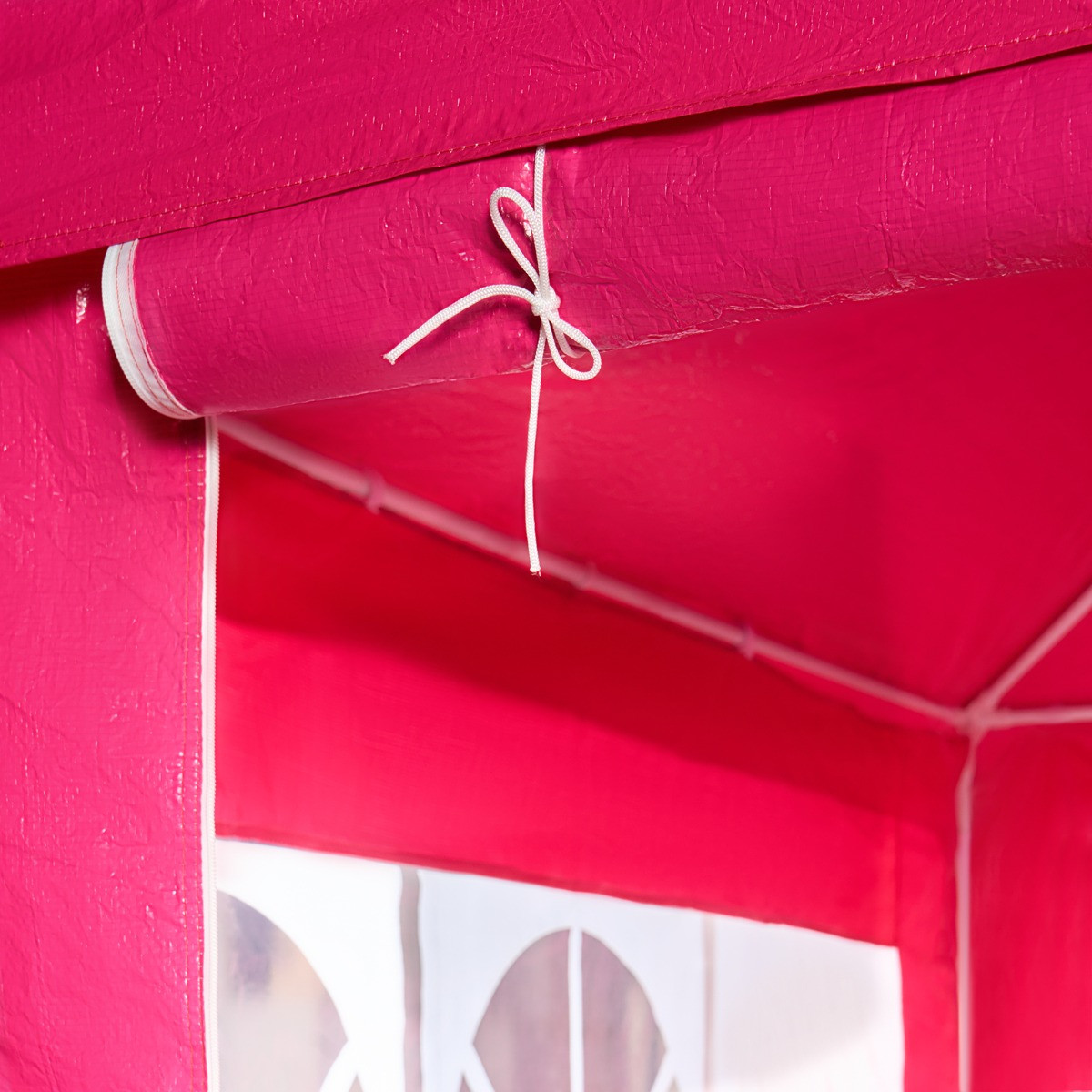 OHS Small Water Resistant Gazebo With Sides - Hot Pink>