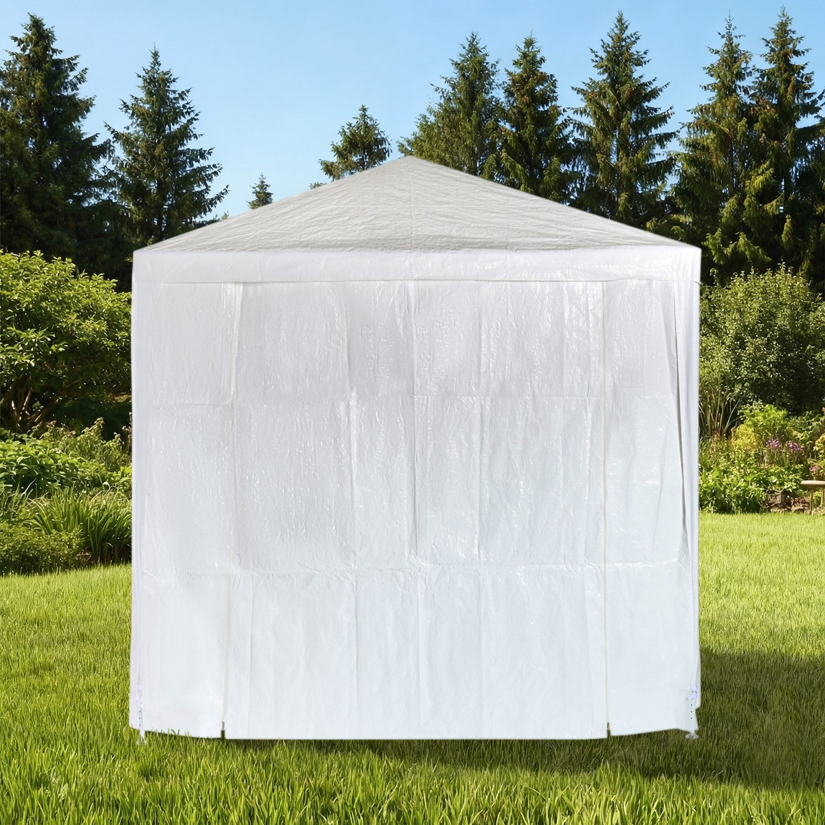 OHS Small Water Resistant Gazebo With Sides - White>