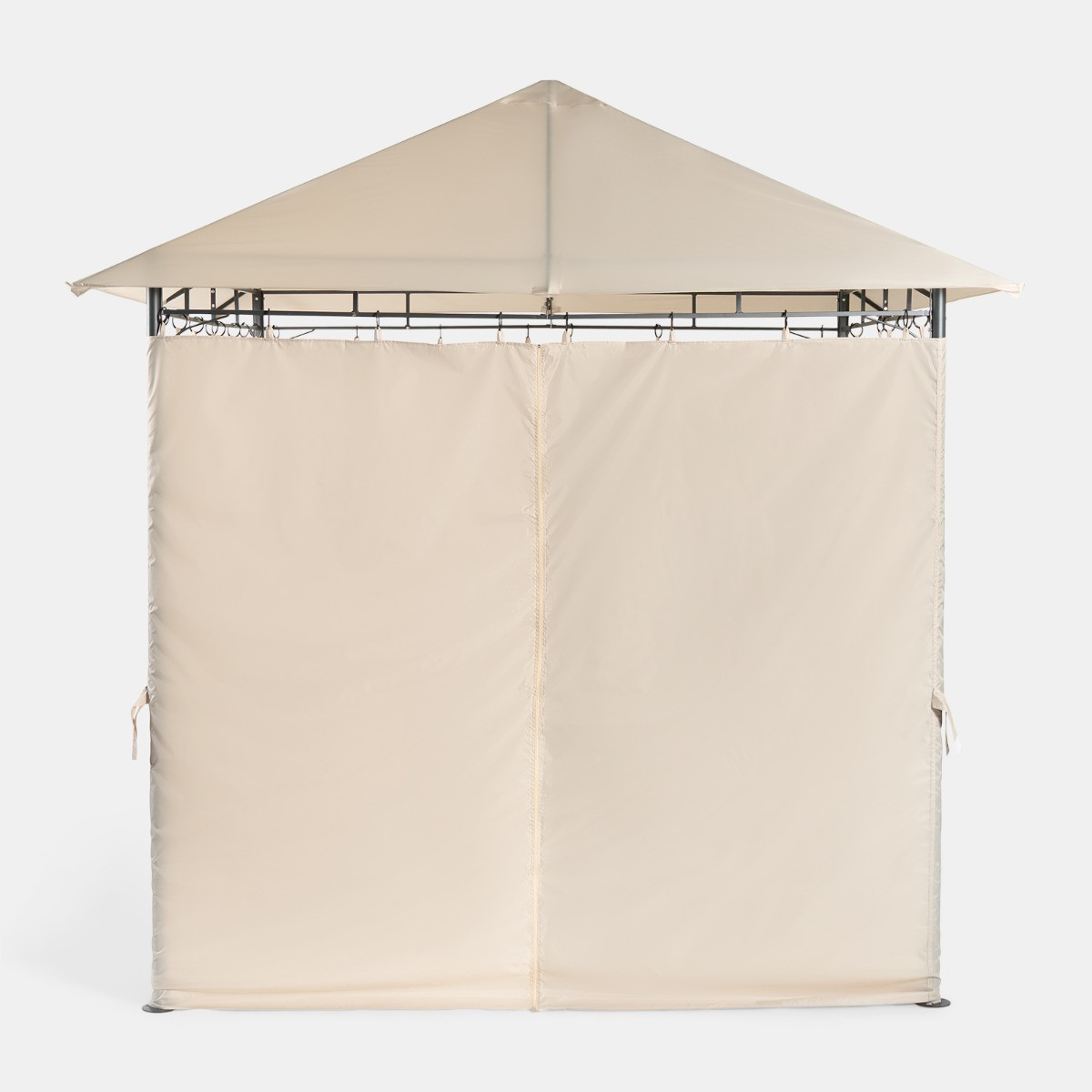 OHS Water Resistant Gazebo With Curtains - Natural>