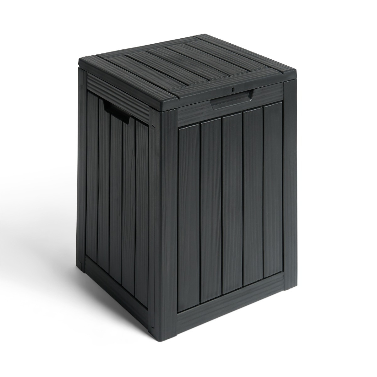 OHS Small Outdoor Garden Storage Box - Black>