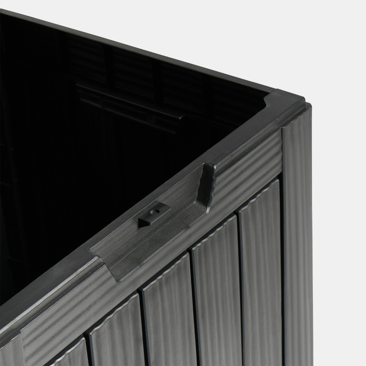 OHS Small Outdoor Garden Storage Box - Black>