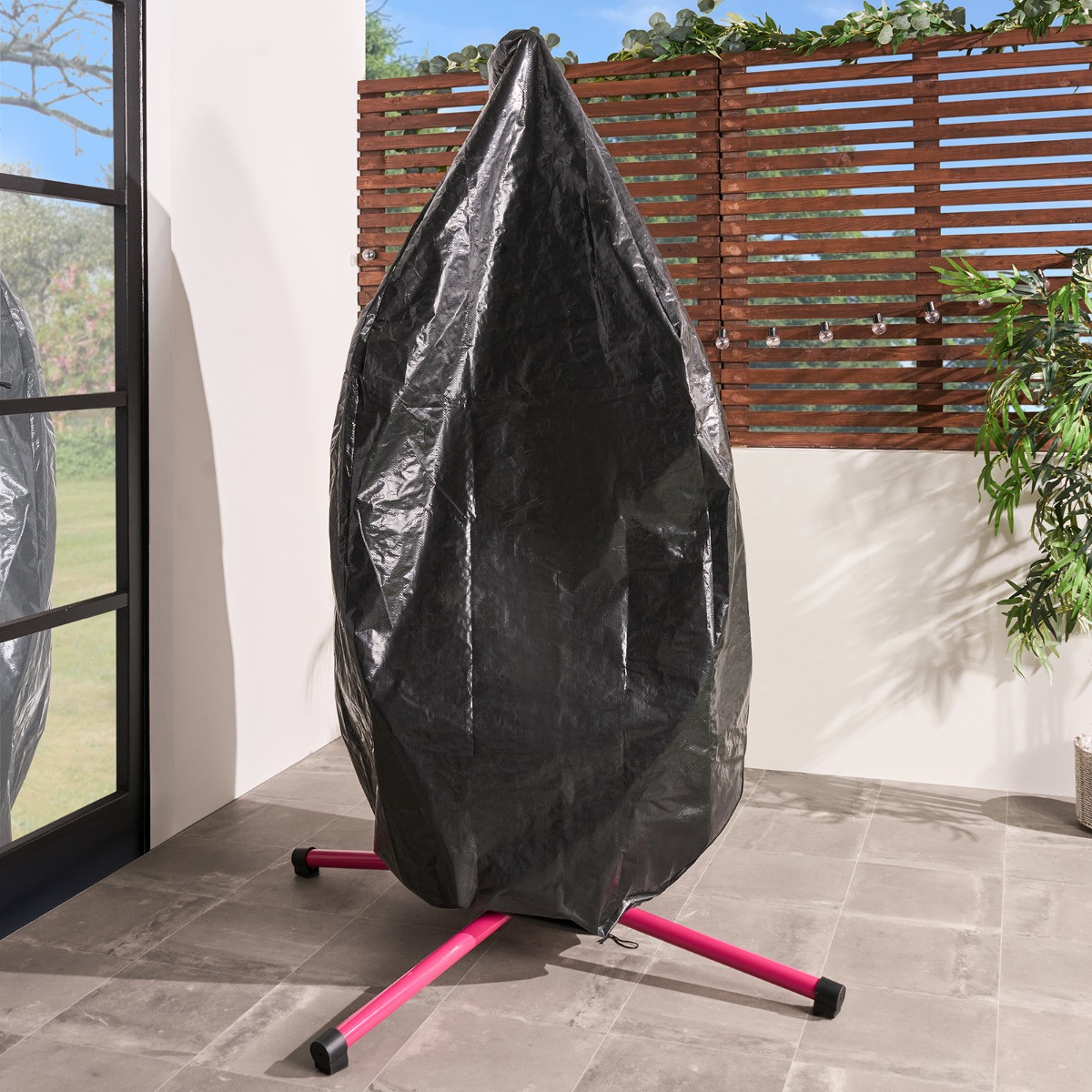 OHS Single Egg Chair Cover - Black>