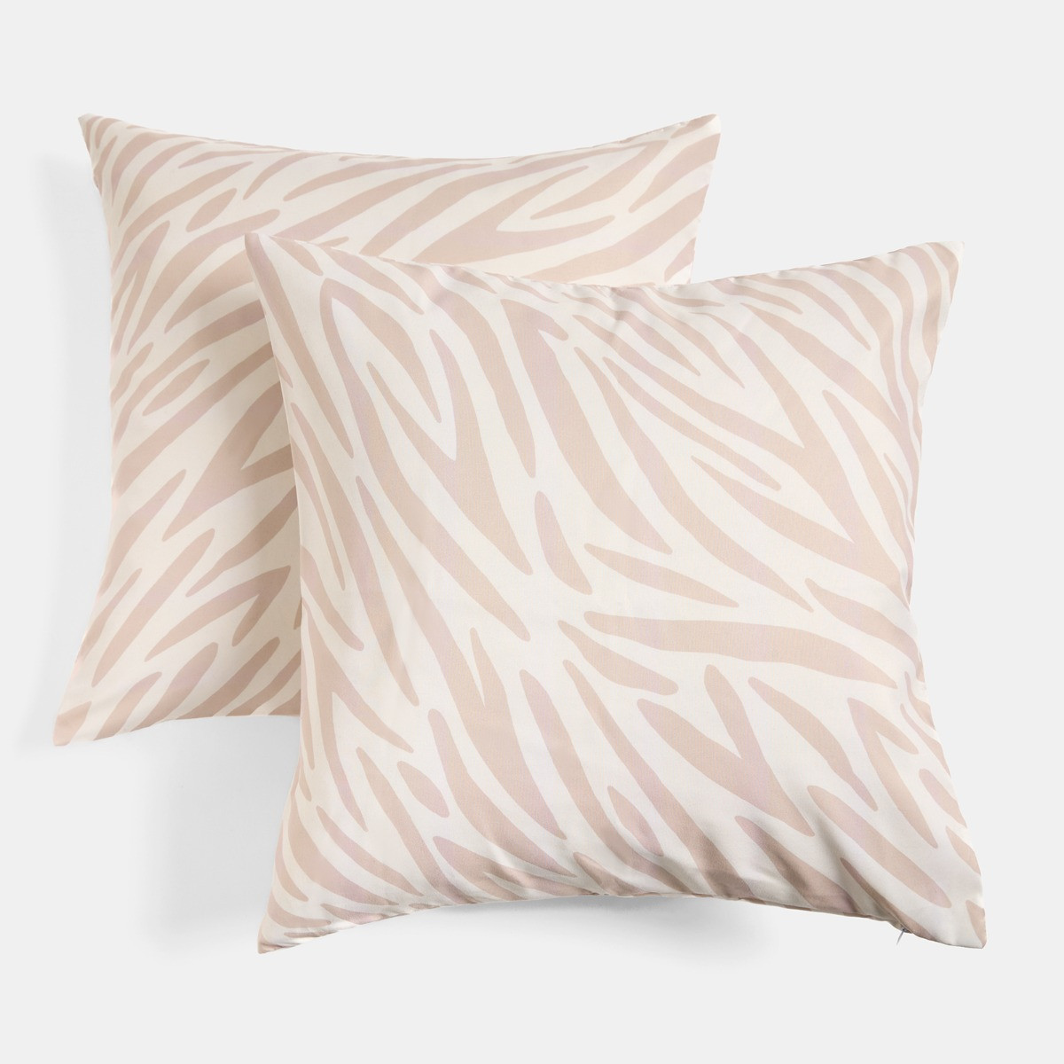 OHS Zebra Print Indoor/Outdoor Cushion Covers, Natural - 45 x 45cm>