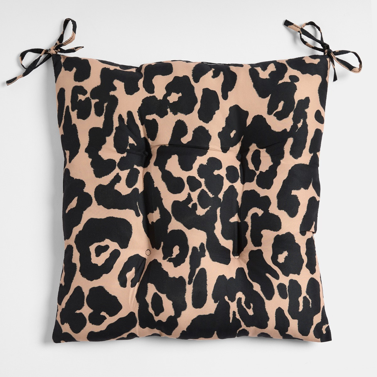 OHS Indoor/Outdoor Leopard Print Seat Pads - Natural>