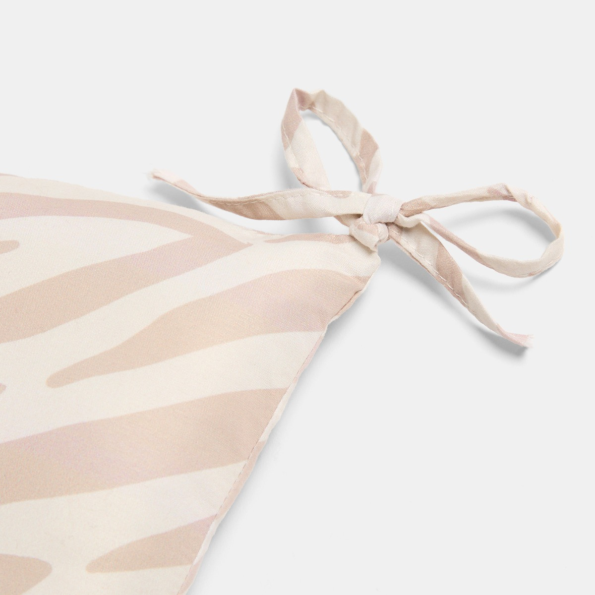 OHS Indoor/Outdoor Zebra Print Seat Pads - Natural>