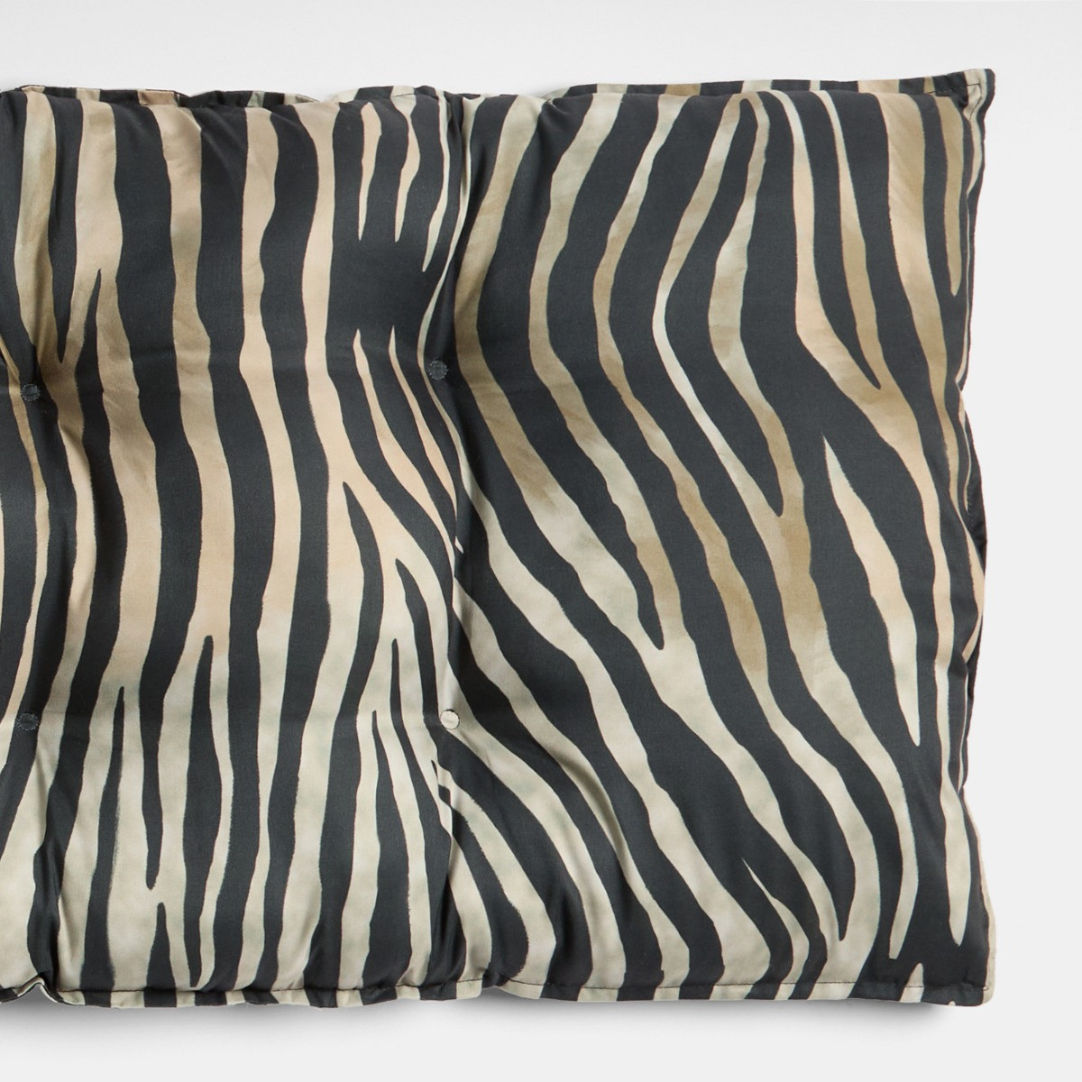 OHS 2-Seater Indoor/Outdoor Zebra Print Bench Pad - Monochrome>
