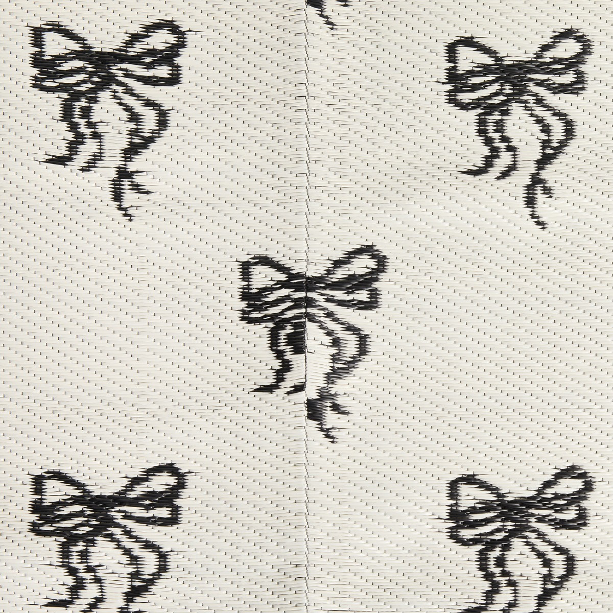 OHS Bow Print Outdoor Rug - Monochrome>