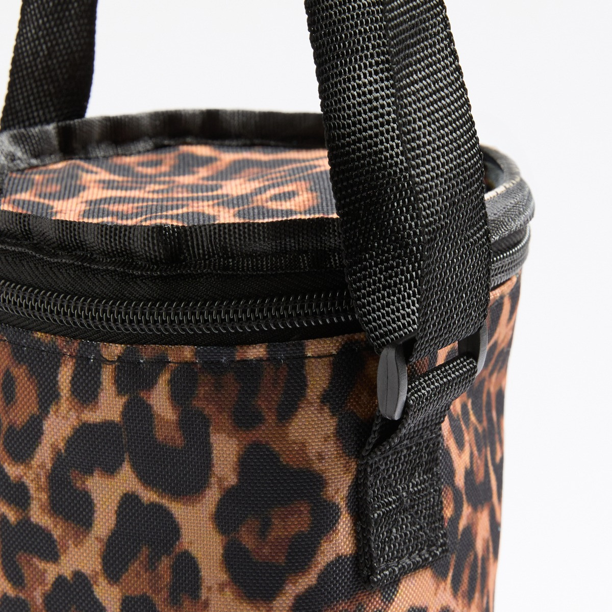 OHS Leopard Print Wine Bottle Cooler - Natural>