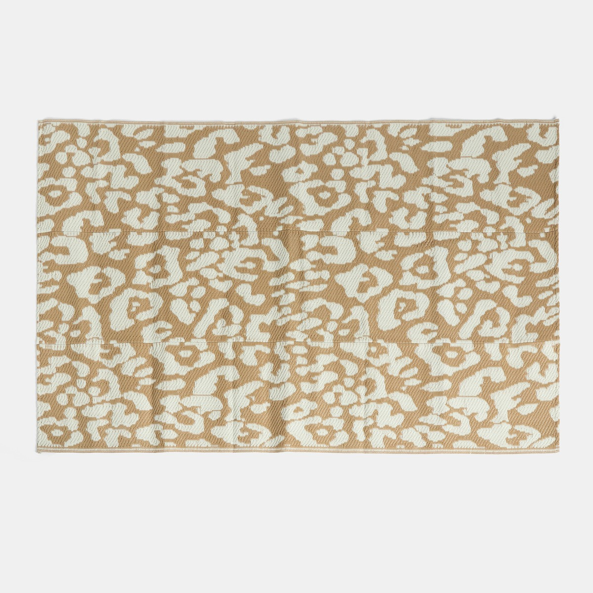 OHS Leopard Print Outdoor Rug - Beige>