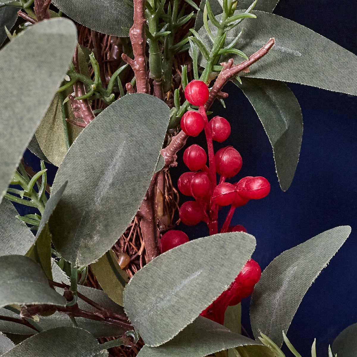 OHS Berry and Bow Wreath - Burgundy>