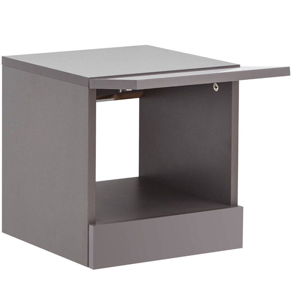 Galicia Pair Of Wall Hanging Bedside Tables - Grey>