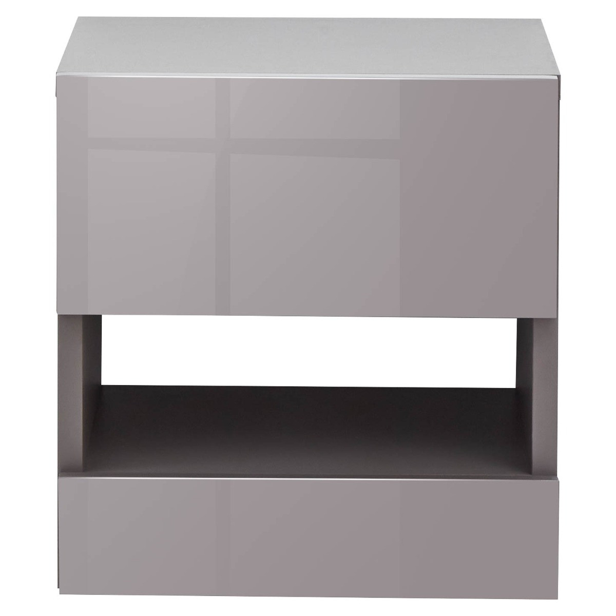 Galicia Pair Of Wall Hanging Bedside Tables - Grey>