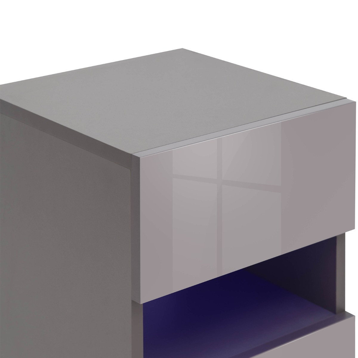 Galicia Pair Of Wall Hanging Bedside Tables - Grey>