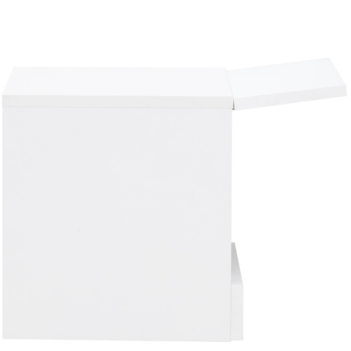 Galicia Pair Of Wall Hanging Bedside Tables - White>