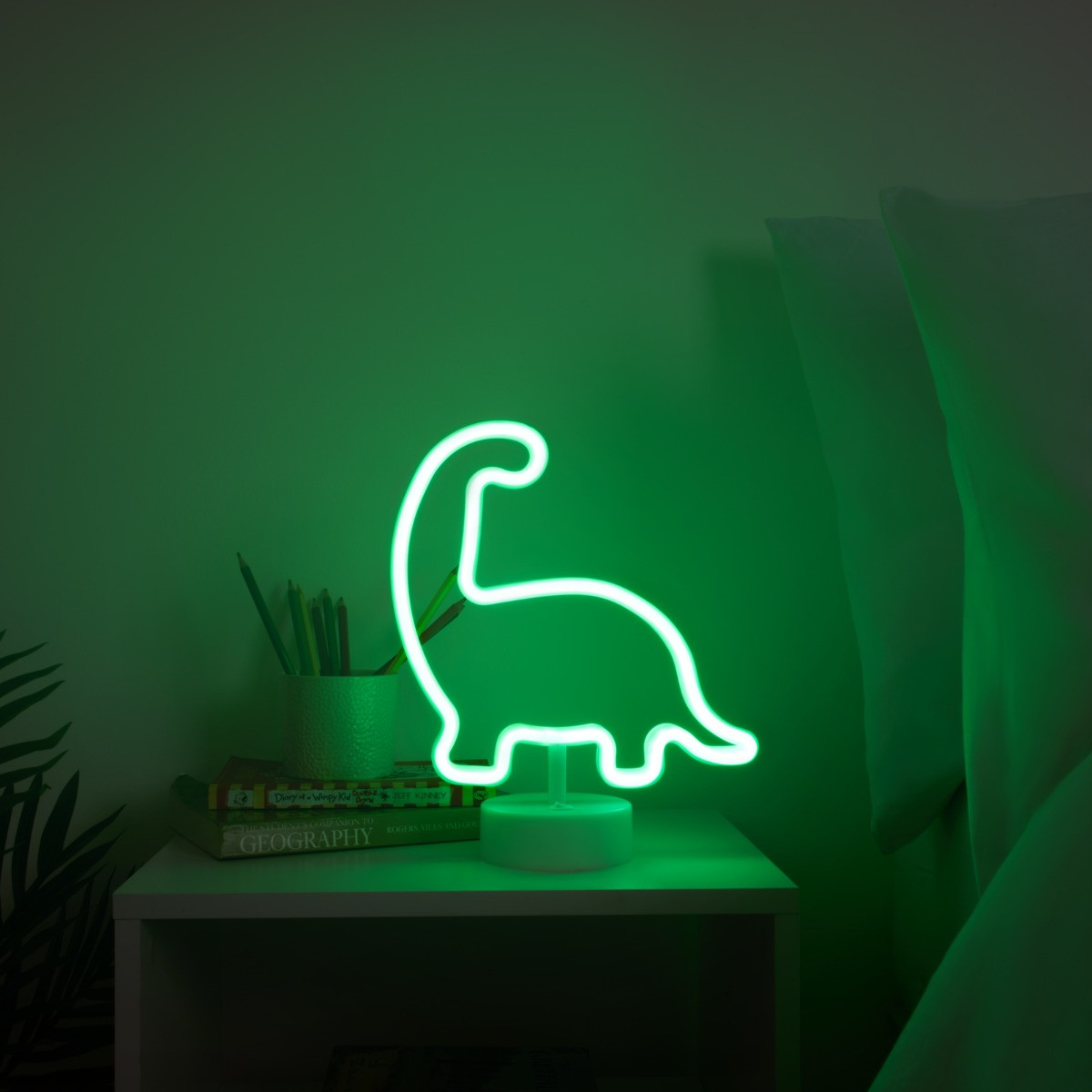 Glow Dinosaur Neon Light - Green>